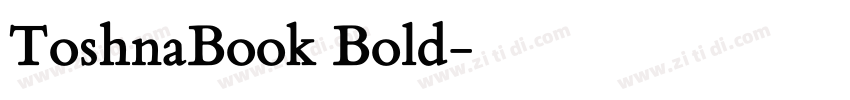 ToshnaBook Bold字体转换